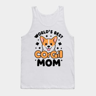 World's Best Corgi Mom Dog Owner Tank Top